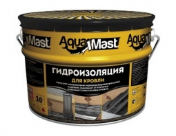 Мастика Технониколь AquaMast битумно-резиновая гидроизоляционная для кровли 10кг