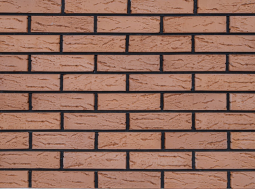 Кирпич лицевой клинкерный «Красный» «Рустик» пустотелый одинарный