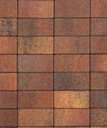 Тротуарная плитка Поревит Прямоугольник Гранит Арабская ночь, 60 мм 100х200