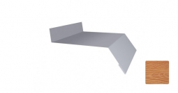 Отлив оконный Первая Кровельная 200 (декоративно-полимерное покрытие) 3м золотой орех