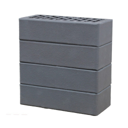 Кирпич лицевой керамический «Графитовый» пустотелый одинарный