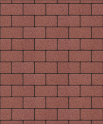 Тротуарная плитка Поревит Прямоугольник Гранит Красный 200х100х60 мм