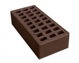 Кирпич лицевой керамический «Шоколад» пустотелый одинарный