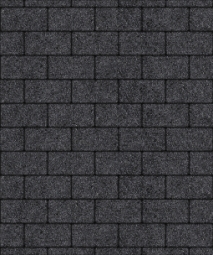 Тротуарная плитка Поревит Прямоугольник Мрамор Черный 60 мм 100х200