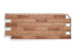 Фасадная панель Альта-Профиль Комби Кирпич Бежевый