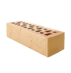 Кирпич лицевой керамический «Ваниль» «Сахара» пустотелый Евро 0.7 НФ