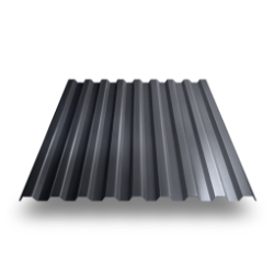 Профнастил С-21 окрашенный с 2-х сторон RAL 7024 мокрый асфальт 0,5 мм