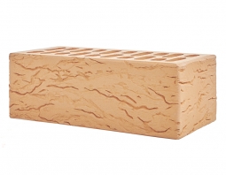 Кирпич лицевой керамический Солома «Рустик» пустотелый утолщенный
