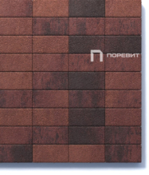 Тротуарная плитка Поревит Прямоугольник Гранит Клинкер 60 мм 100х200