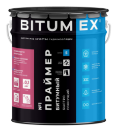 Праймер битумный Bitumex быстросохнущий, 5л