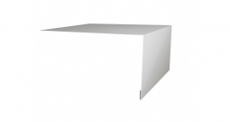 Планка откосная простая Первая Кровельная 50х100 (полиэстер) 3м белый