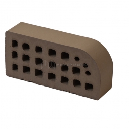 Кирпич фасонный керамический «Коричневый» пустотелый одинарный профиль Б