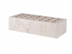 Кирпич лицевой керамический «Слоновая кость» «Скала» пустотелый одинарный