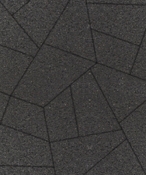 Тротуарная плитка Поревит Мозаика Гранит Черный 80 мм 6 плит