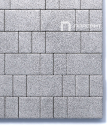 Тротуарная плитка Поревит Старый город Гранит Белый, 40 мм 3 плиты