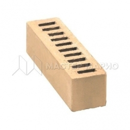 Кирпич лицевой керамический «Слоновая кость» пустотелый Евро одинарный